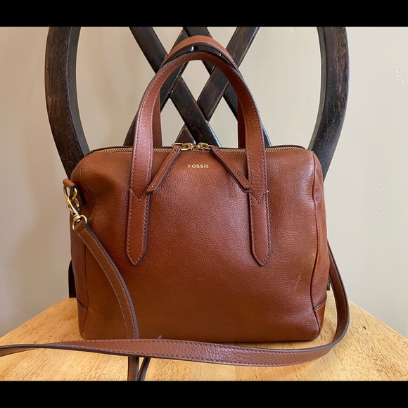 Fossil Handbags - Fossil Sydney Satchel Brown